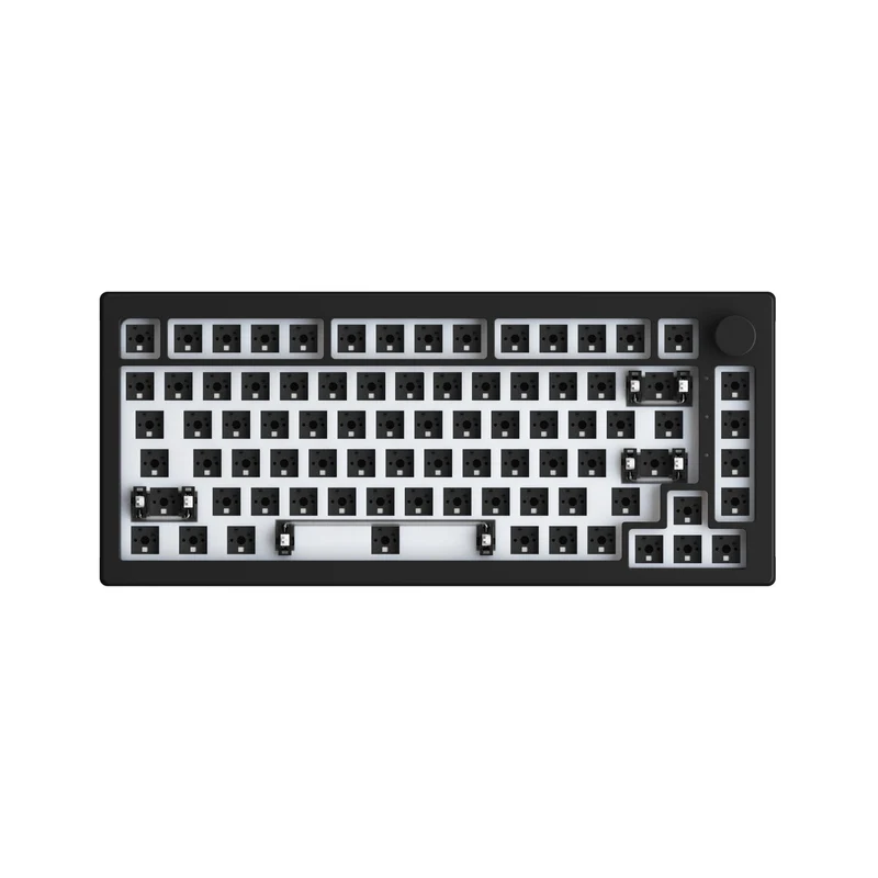 Akko 5075B VIA Barebone DIY Kit Multi-Mode RGB Hot-Swappable Mechanical Keyboard (Dark Night)