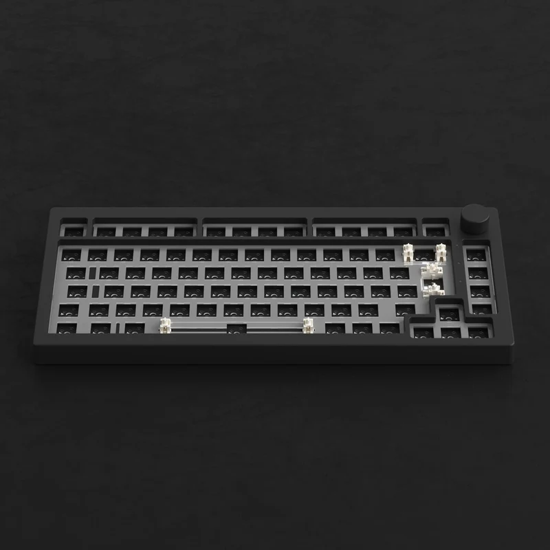 Akko 5075B VIA Barebone DIY Kit Multi-Mode RGB Hot-Swappable Mechanical Keyboard (Dark Night)
