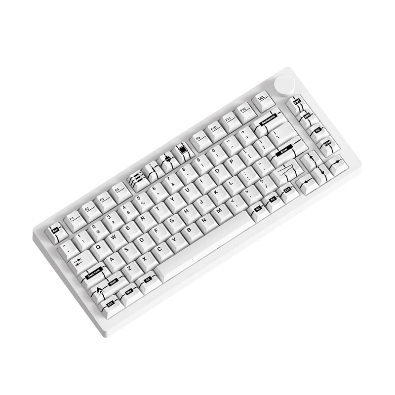 MonsGeek M1 V5 VIA Prototype Aluminum Case Multi-Mode RGB Hot-Swappable Mechanical Keyboard (Akko V3 Piano Pro Switch)