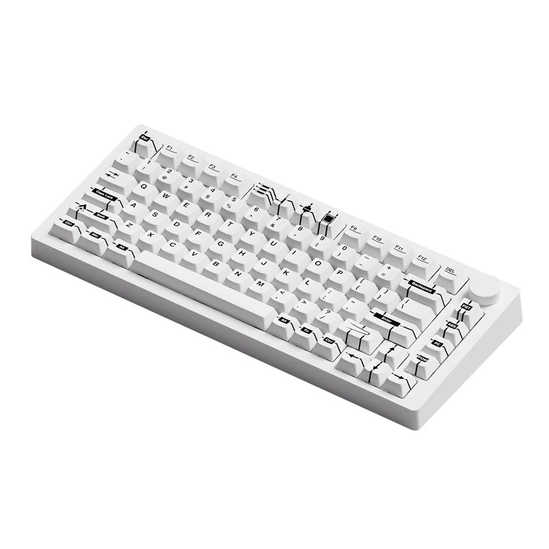 MonsGeek M1 V5 VIA Prototype Aluminum Case Multi-Mode RGB Hot-Swappable Mechanical Keyboard (Akko V3 Piano Pro Switch)