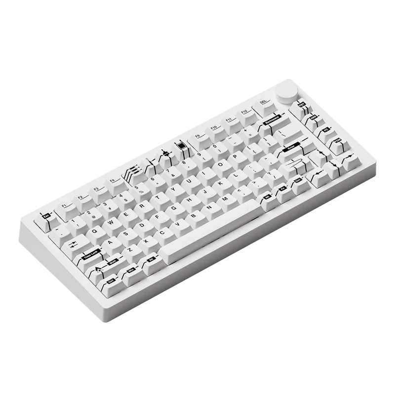 MonsGeek M1 V5 VIA Prototype Aluminum Case Multi-Mode RGB Hot-Swappable Mechanical Keyboard (Akko V3 Piano Pro Switch)