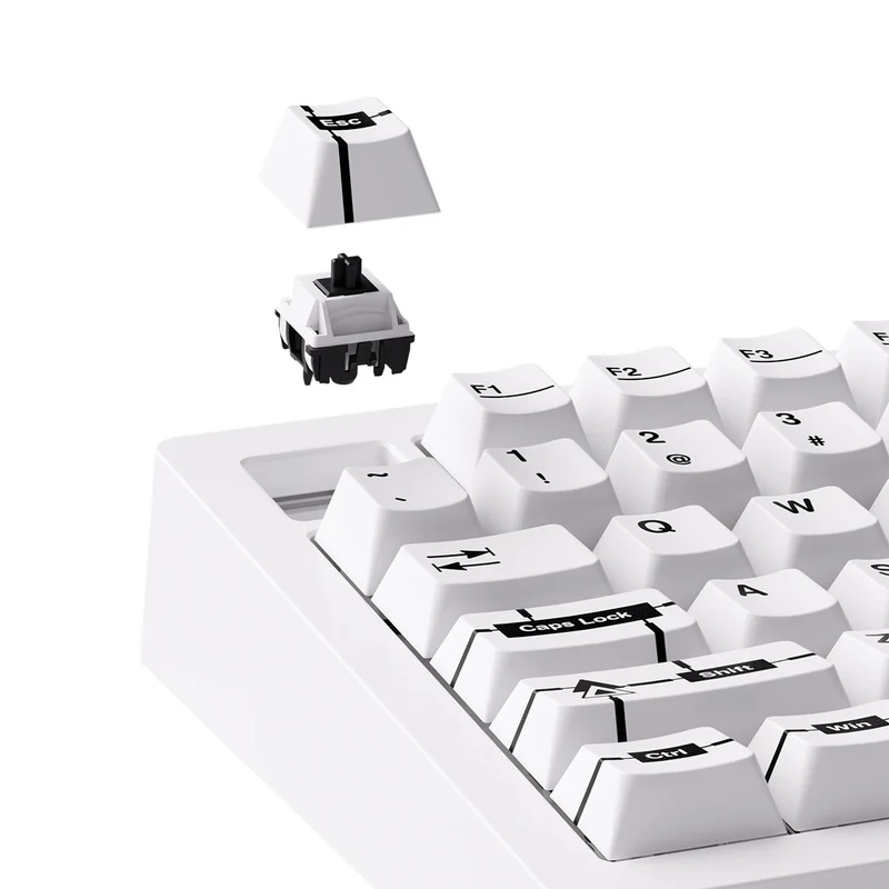 MonsGeek M1 V5 VIA Prototype Aluminum Case Multi-Mode RGB Hot-Swappable Mechanical Keyboard (Akko V3 Piano Pro Switch)