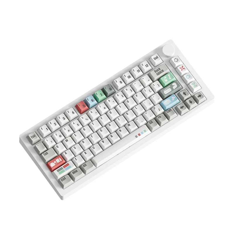 MonsGeek M1 V5 VIA Recycling Aluminum Case Multi-Mode RGB Hot-Swappable Mechanical Keyboard (Akko Botany Switch)