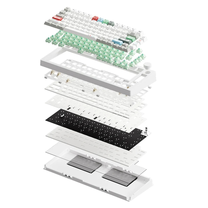 MonsGeek M1 V5 VIA Recycling Aluminum Case Multi-Mode RGB Hot-Swappable Mechanical Keyboard (Akko Botany Switch)