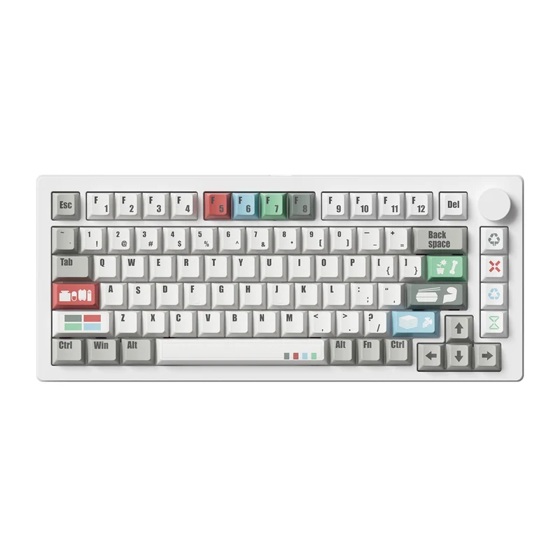 MonsGeek M1 V5 VIA Recycling Aluminum Case Multi-Mode RGB Hot-Swappable Mechanical Keyboard (Akko Botany Switch)