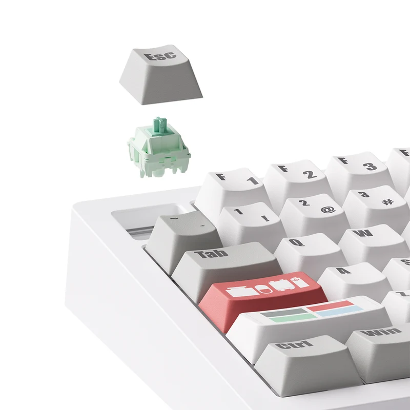 MonsGeek M1 V5 VIA Recycling Aluminum Case Multi-Mode RGB Hot-Swappable Mechanical Keyboard (Akko Botany Switch)