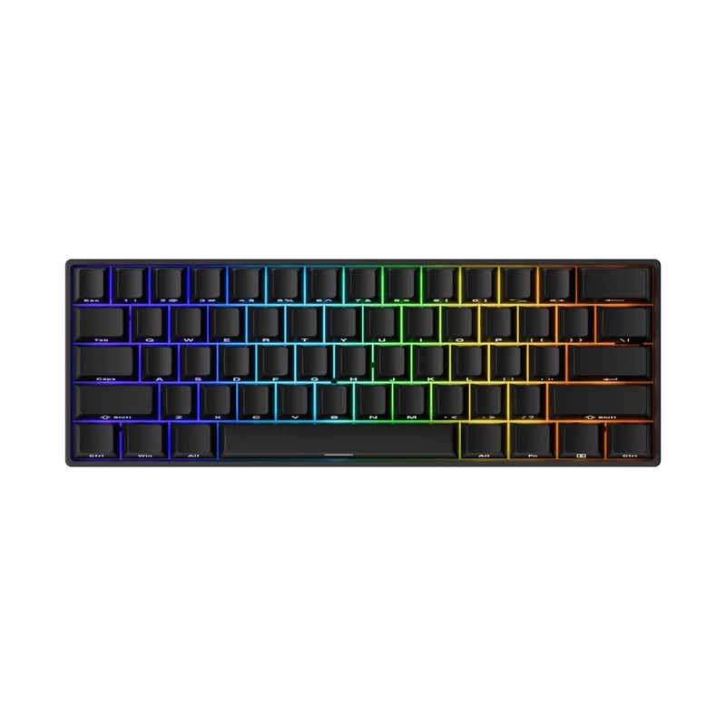 MonsGeek FUN60 Pro SP Shine-Through Black Multi-Mode RGB Mechanical Keyboard (Akko Glare Magnetic Switch)