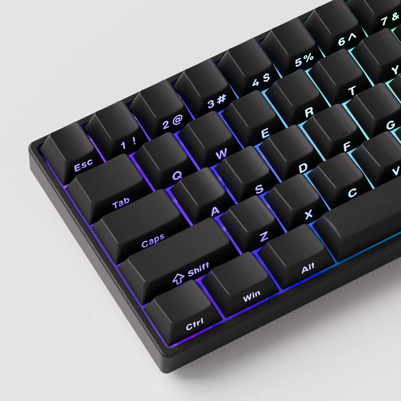 MonsGeek FUN60 Pro SP Shine-Through Black Multi-Mode RGB Mechanical Keyboard (Akko Glare Magnetic Switch)