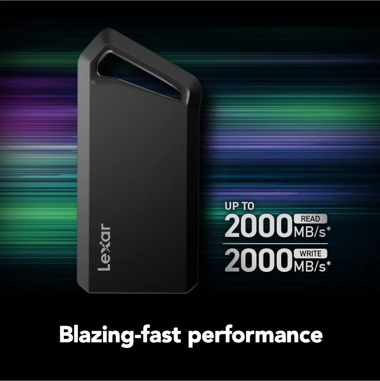 Lexar SL600 USB 3.2 Type-C Portable External SSD (Grey) (1TB, 2TB)