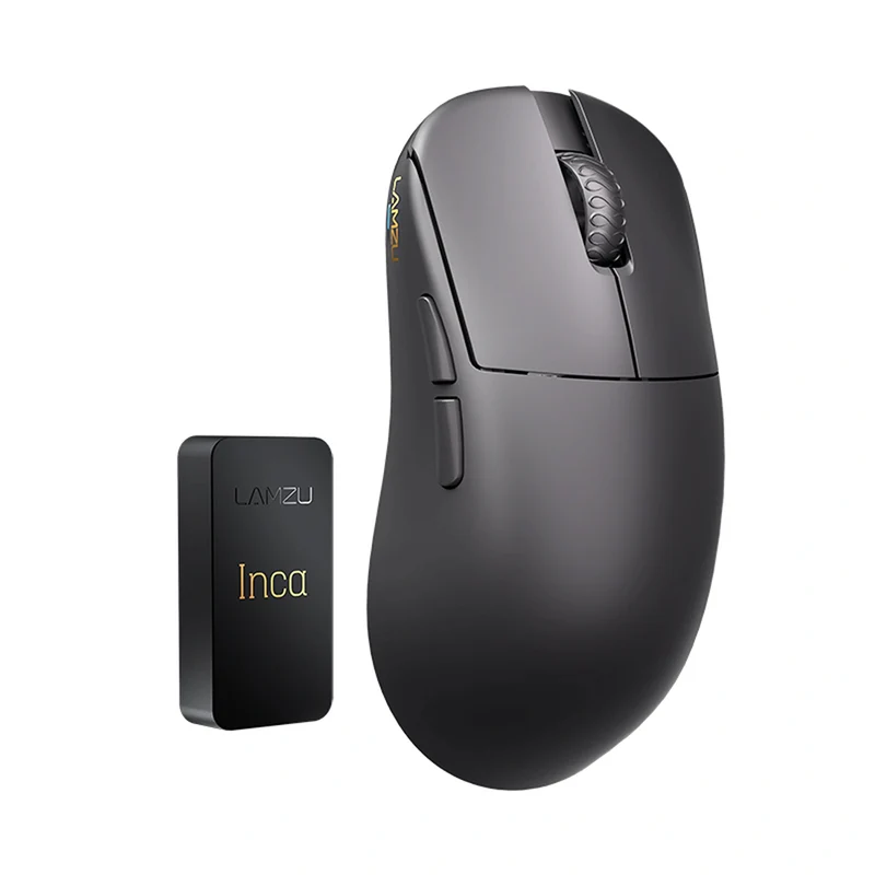 Lamzu INCA 8K Superlight Wireless Gaming Mouse (Black, White)