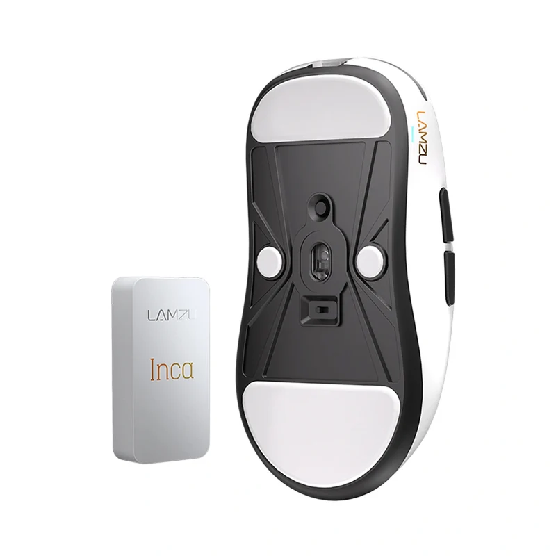 Lamzu INCA 8K Superlight Wireless Gaming Mouse (Black, White)