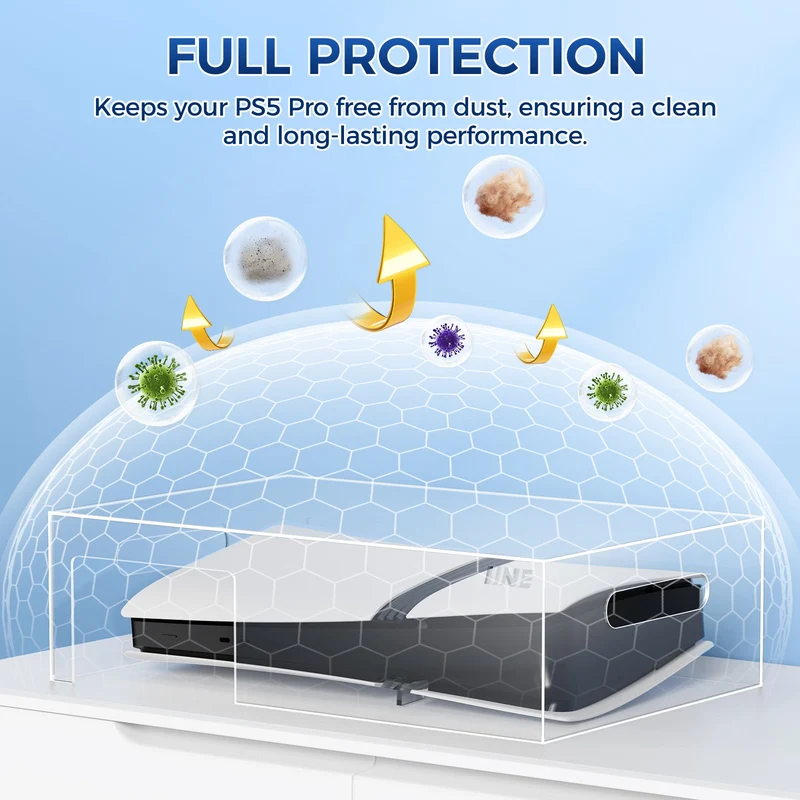 IINE Horizontal Acrylic Dust Cover for PS5 Pro (L1057)