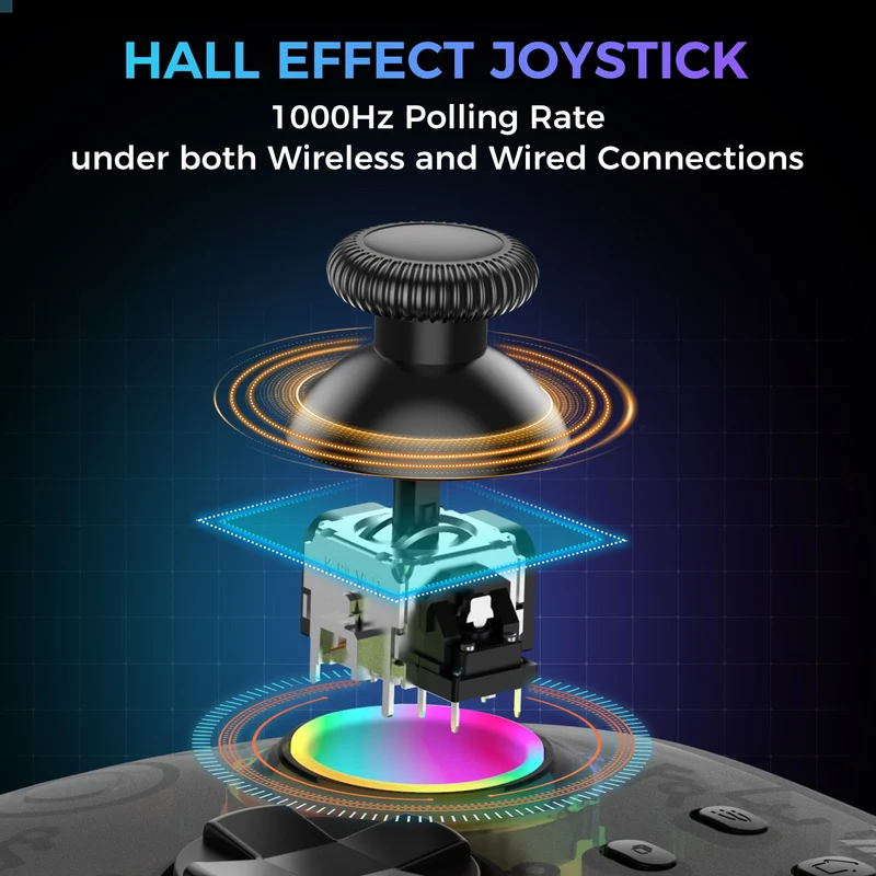 IINE Hecate Transparent Black Wireless Controller With Charging Dock (L1044)