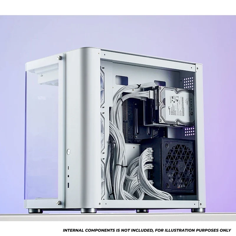 Jonsbo TK-2 ATX Separated Cabinet Computer Case (Black, White)