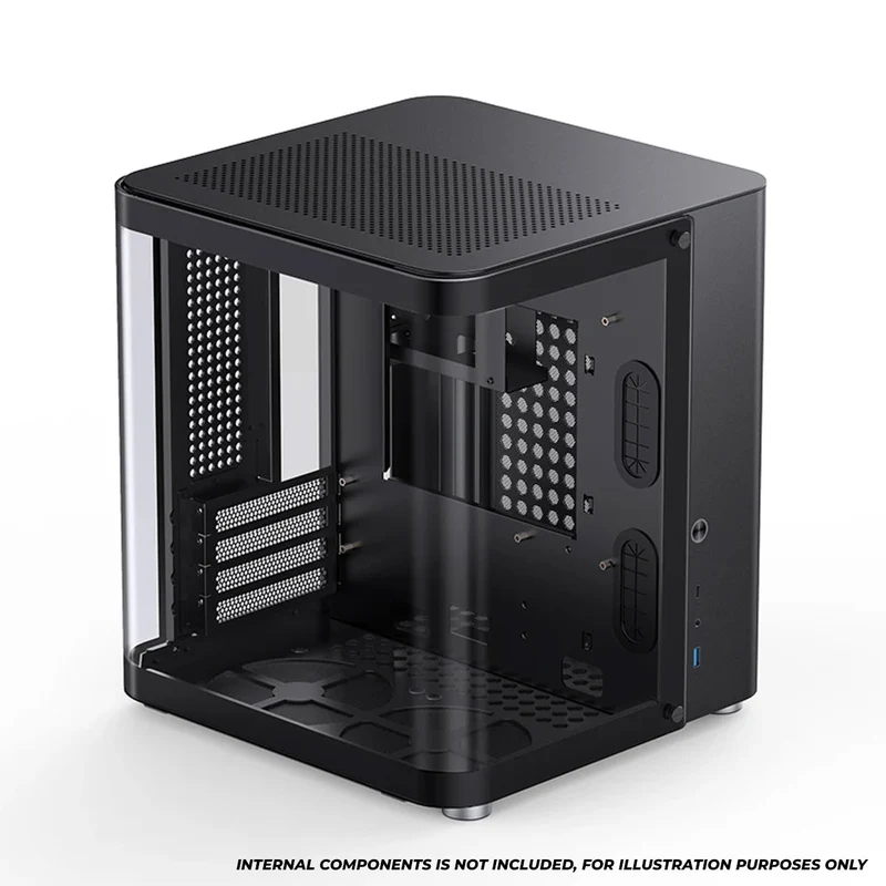 Jonsbo TK-1 M-ATX Separated Cabinet Computer Case (Black, White)