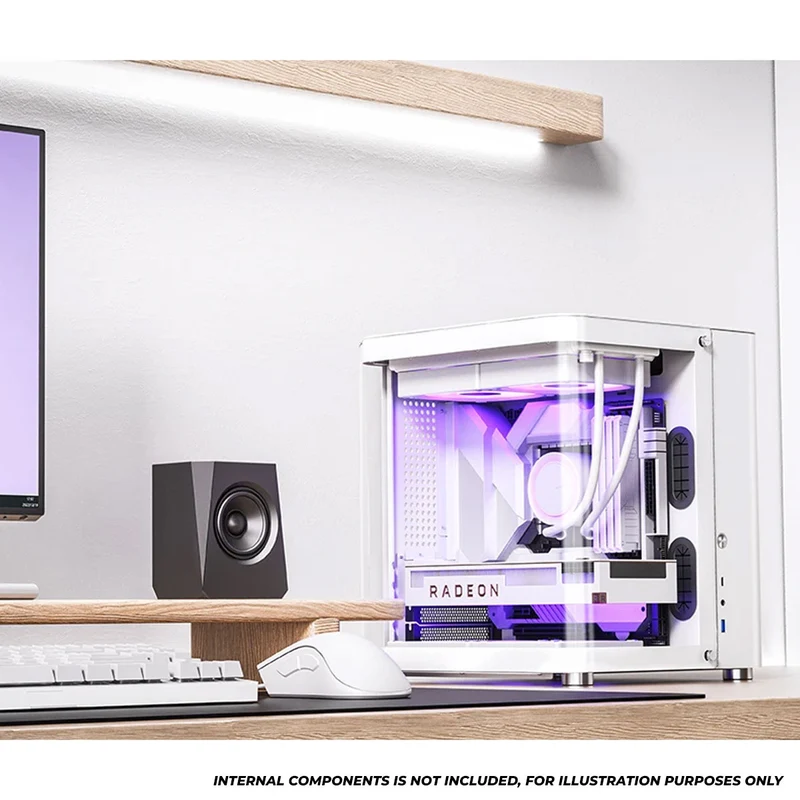 Jonsbo TK-1 M-ATX Separated Cabinet Computer Case (Black, White)