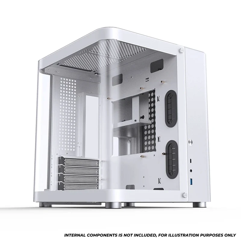 Jonsbo TK-1 M-ATX Separated Cabinet Computer Case (Black, White)