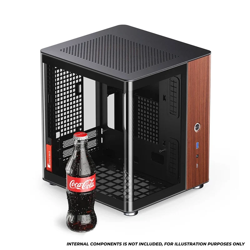 Jonsbo TK-0 ITX Separated Cabinet Computer Case (Black, White)
