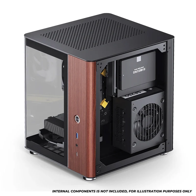 Jonsbo TK-0 ITX Separated Cabinet Computer Case (Black, White)