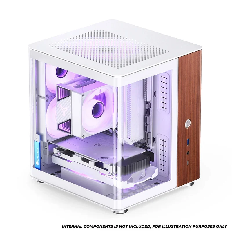 Jonsbo TK-0 ITX Separated Cabinet Computer Case (Black, White)