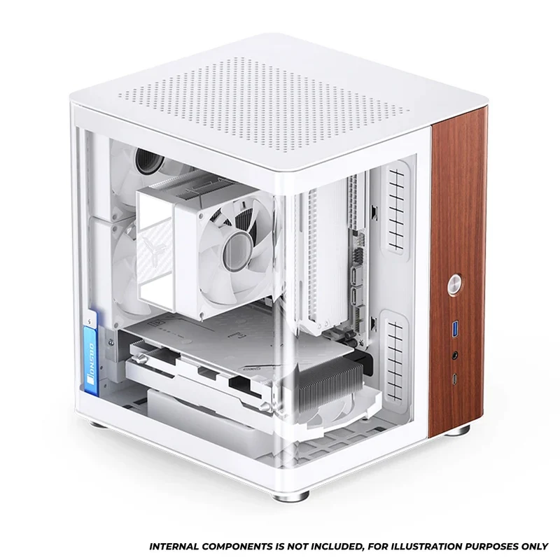 Jonsbo TK-0 ITX Separated Cabinet Computer Case (Black, White)