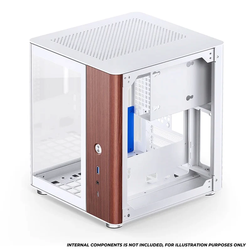 Jonsbo TK-0 ITX Separated Cabinet Computer Case (Black, White)