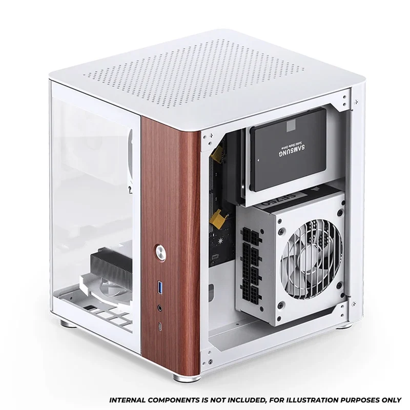 Jonsbo TK-0 ITX Separated Cabinet Computer Case (Black, White)