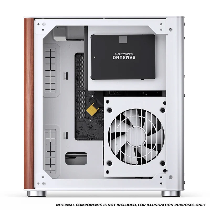 Jonsbo TK-0 ITX Separated Cabinet Computer Case (Black, White)