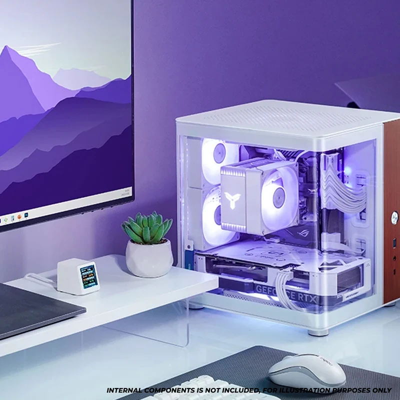 Jonsbo TK-0 ITX Separated Cabinet Computer Case (Black, White)
