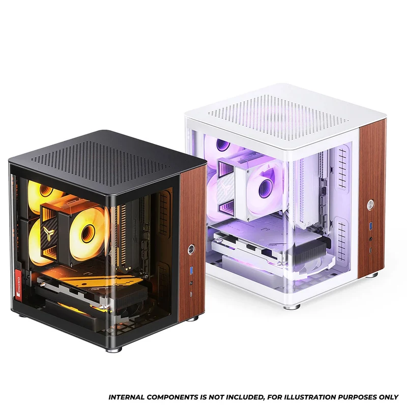 Jonsbo TK-0 ITX Separated Cabinet Computer Case (Black, White)