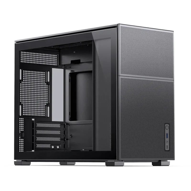 Jonsbo D31 Mesh M-ATX Computer Case (Black, White)