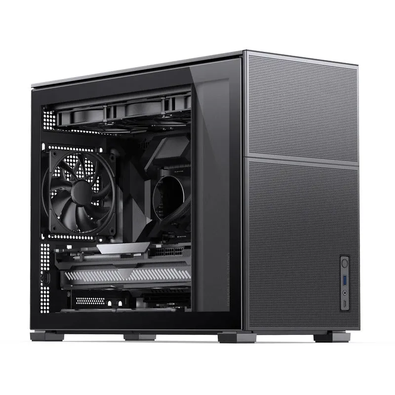 Jonsbo D31 Mesh M-ATX Computer Case (Black, White)