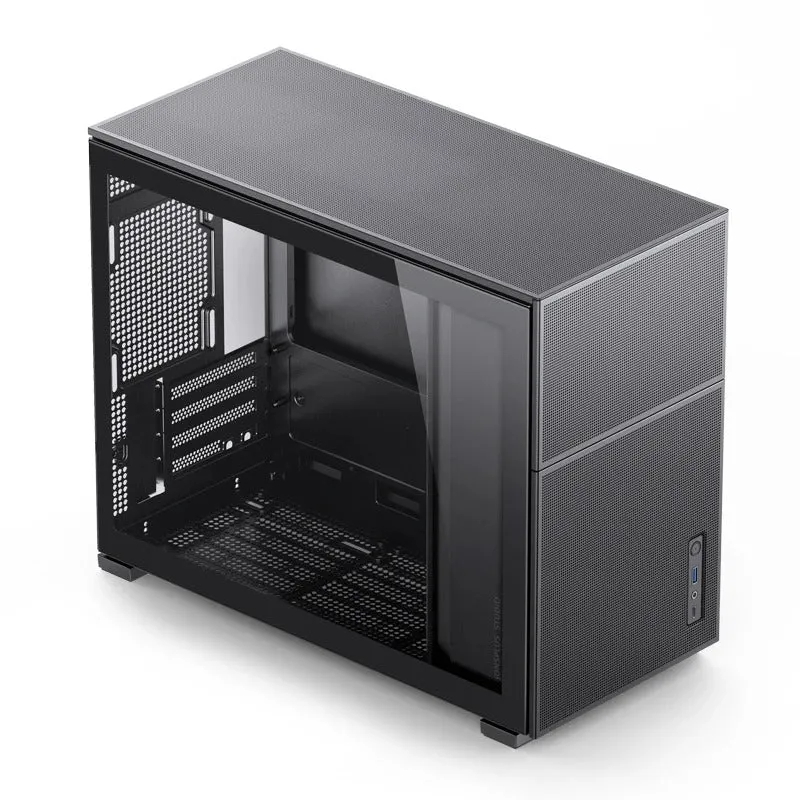 Jonsbo D31 Mesh M-ATX Computer Case (Black, White)