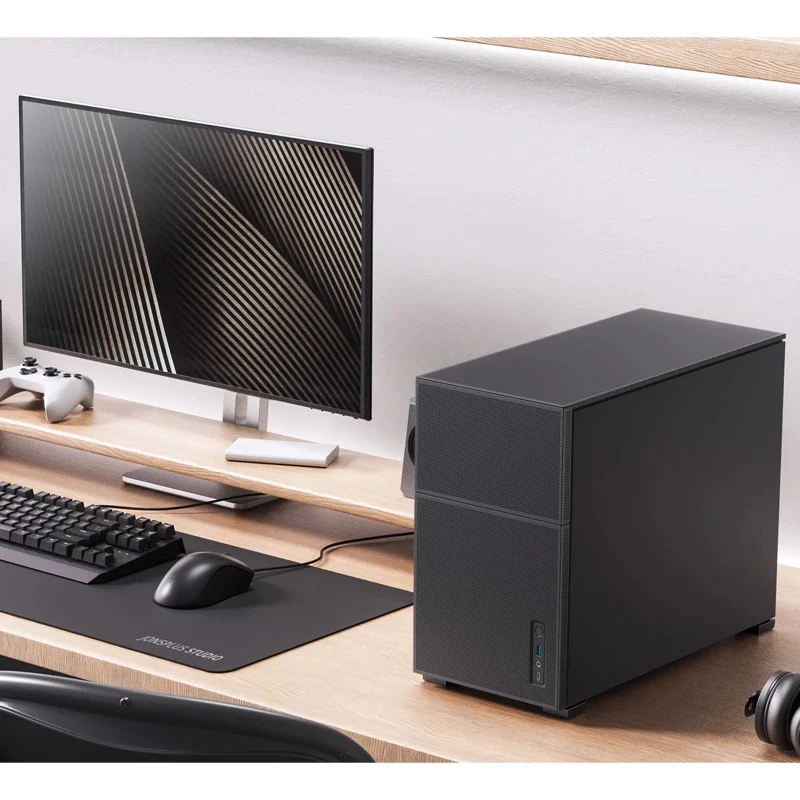 Jonsbo D31 Mesh M-ATX Computer Case (Black, White)