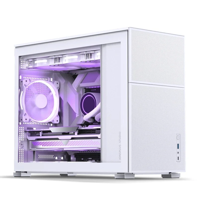Jonsbo D31 Mesh M-ATX Computer Case (Black, White)