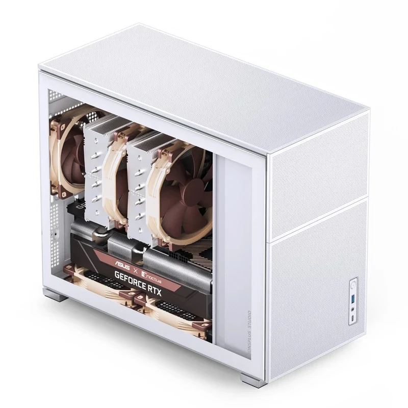 Jonsbo D31 Mesh M-ATX Computer Case (Black, White)