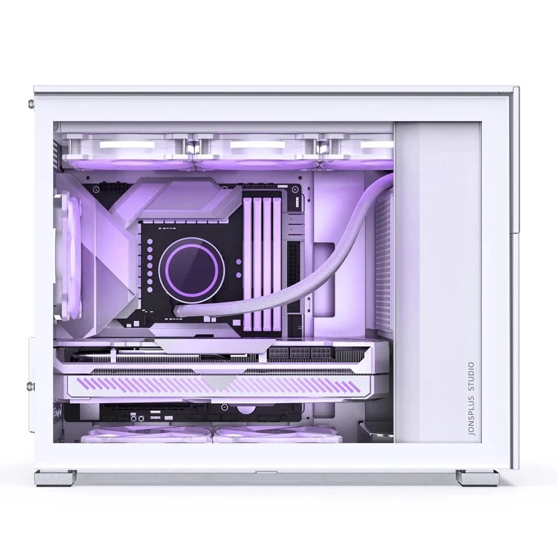 Jonsbo D31 Mesh M-ATX Computer Case (Black, White)