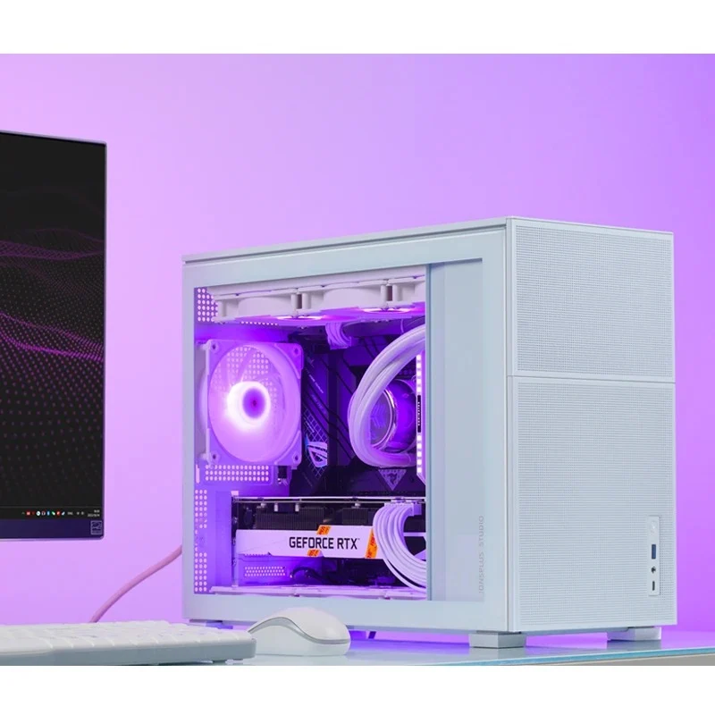 Jonsbo D31 Mesh M-ATX Computer Case (Black, White)
