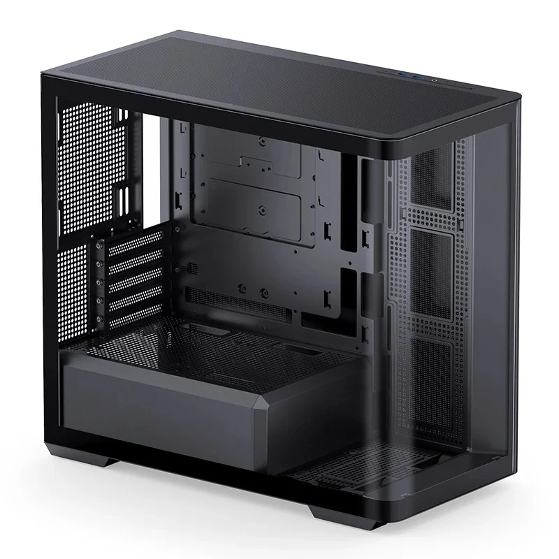 Jonsbo D300 M-ATX Computer Case (Black, White)