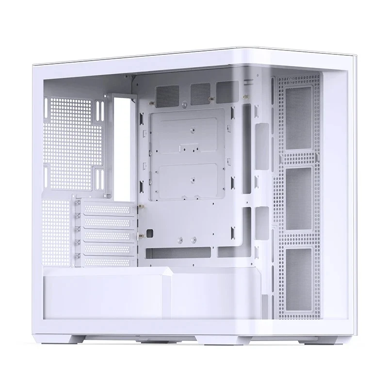 Jonsbo D300 M-ATX Computer Case (Black, White)