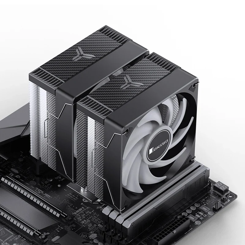 Jonsbo CR-3000E 120MM Dual-Fan / Dual-Tower CPU Cooler (Black, White)