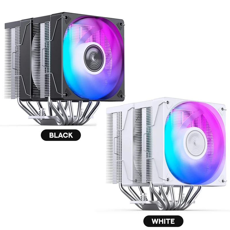 Jonsbo CR-3000E 120MM Dual-Fan / Dual-Tower CPU Cooler (Black, White)