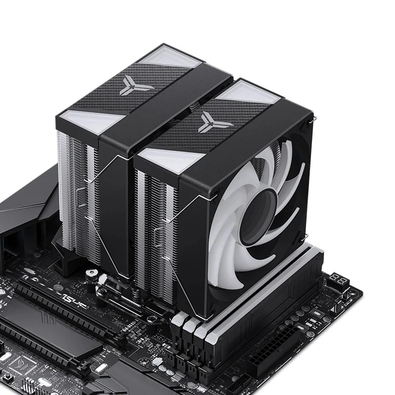 Jonsbo CR-3000 ARGB 120MM Dual-Fan / Dual-Tower CPU Cooler (Black, White)