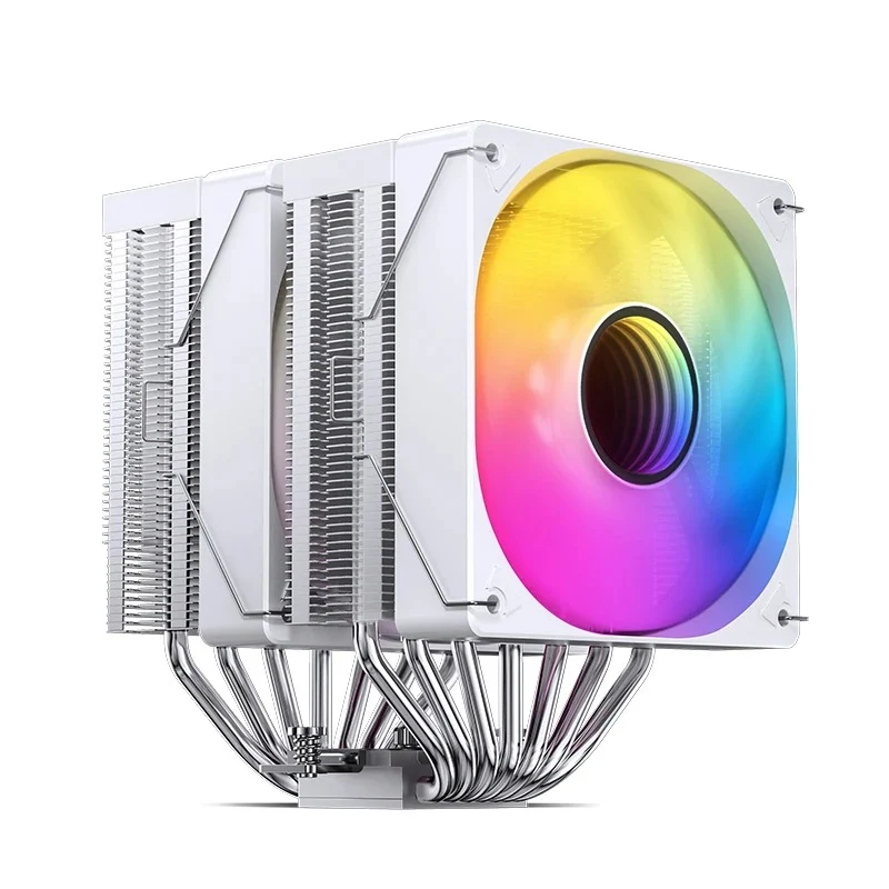 Jonsbo CR-3000 ARGB 120MM Dual-Fan / Dual-Tower CPU Cooler (Black, White)