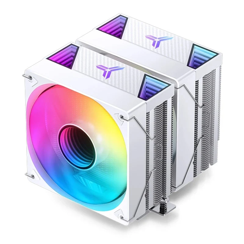 Jonsbo CR-3000 ARGB 120MM Dual-Fan / Dual-Tower CPU Cooler (Black, White)