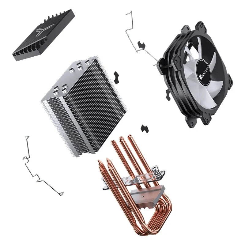 Jonsbo CR-1400E 90MM Single-Tower CPU Cooler (Black, White)