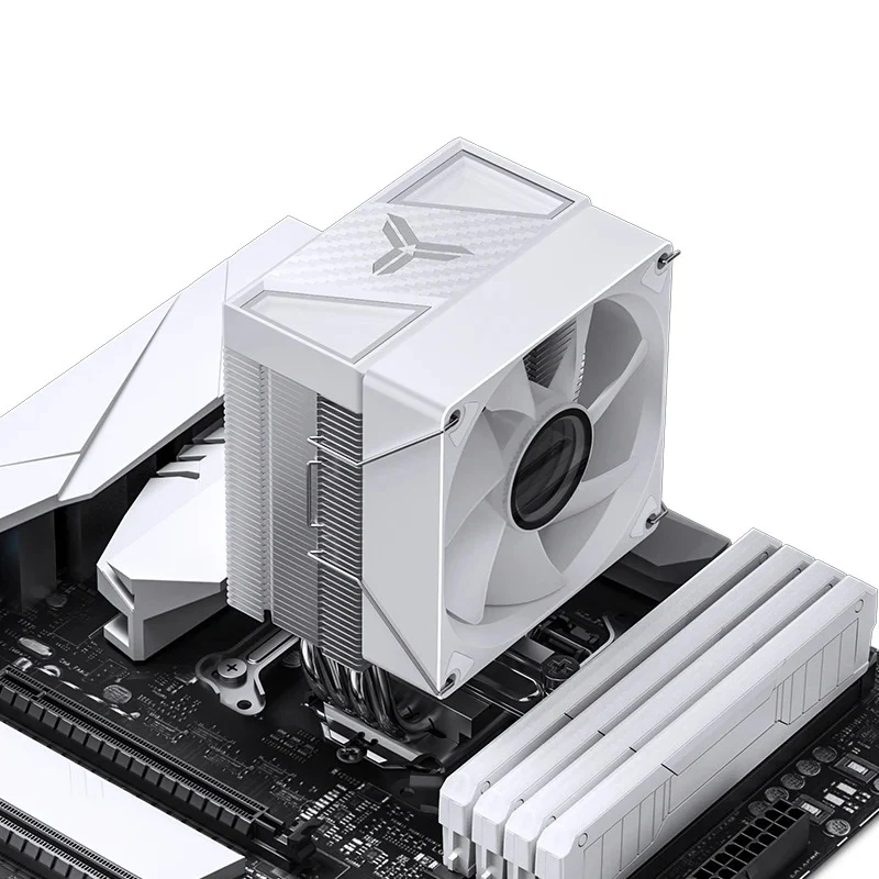 Jonsbo CR-1400 V2 Silent Series 90MM Single-Tower CPU Cooler (White)