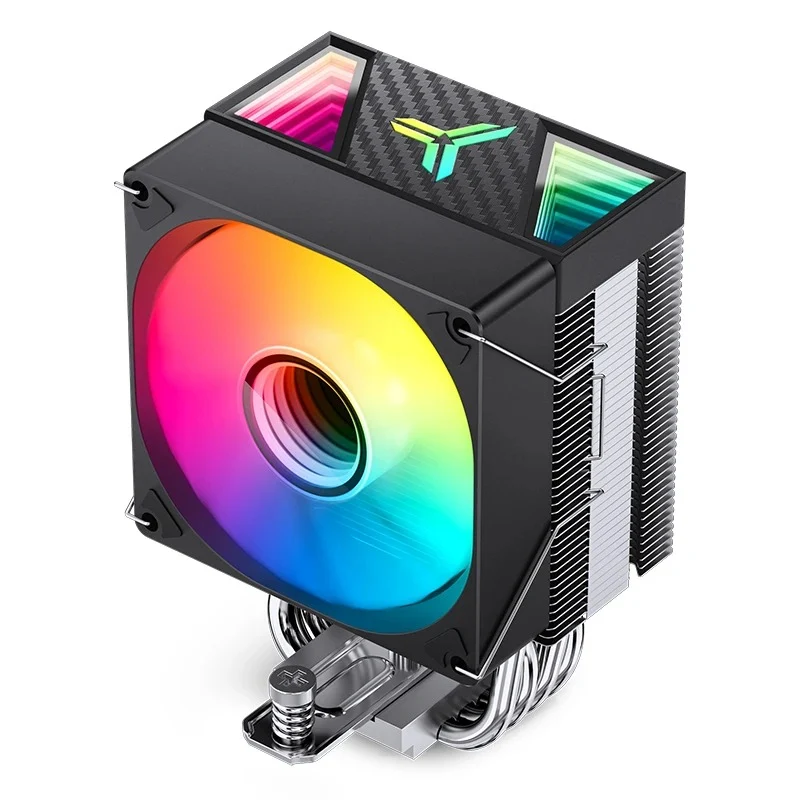 Jonsbo CR-1400 V2 ARGB Silent Series 90MM Single-Tower CPU Cooler (Black, White)