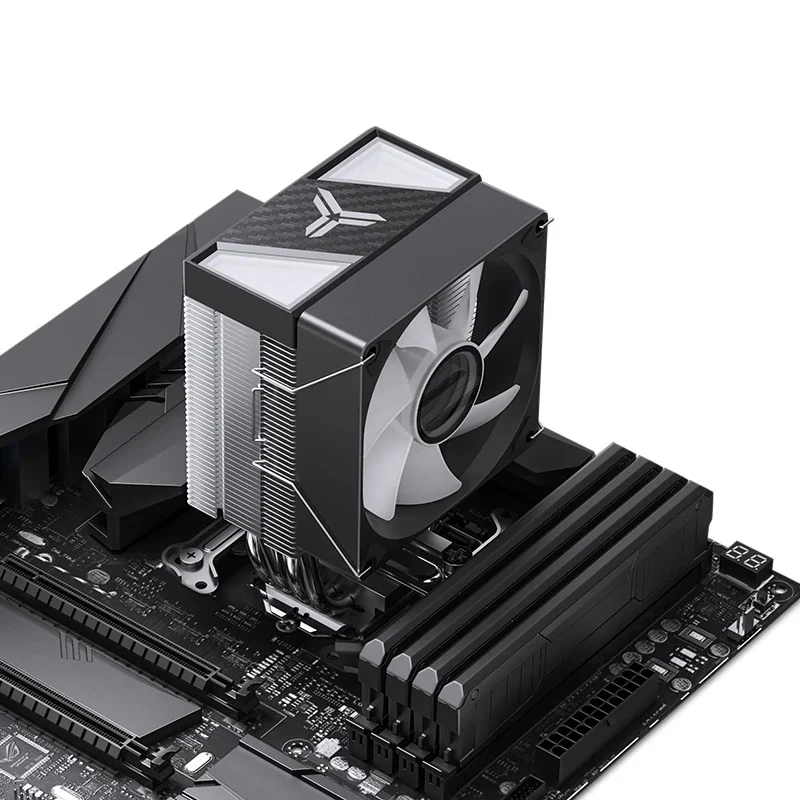 Jonsbo CR-1400 V2 ARGB Silent Series 90MM Single-Tower CPU Cooler (Black, White)