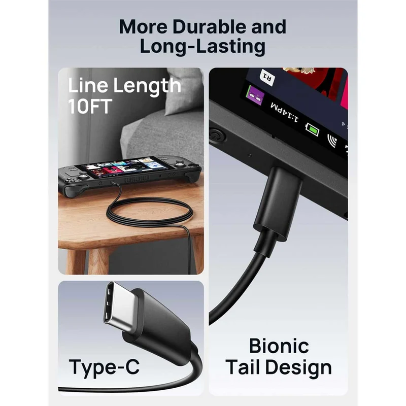JSAUX 65W USB-C Foldable Charger (Black) (CH6504)